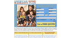 Desktop Screenshot of americanhomewarrantyplans.com