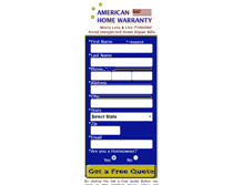 Tablet Screenshot of americanhomewarrantyplans.com